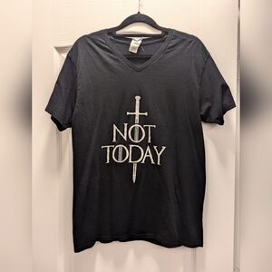 Women's Black Shirt Not Today Size M